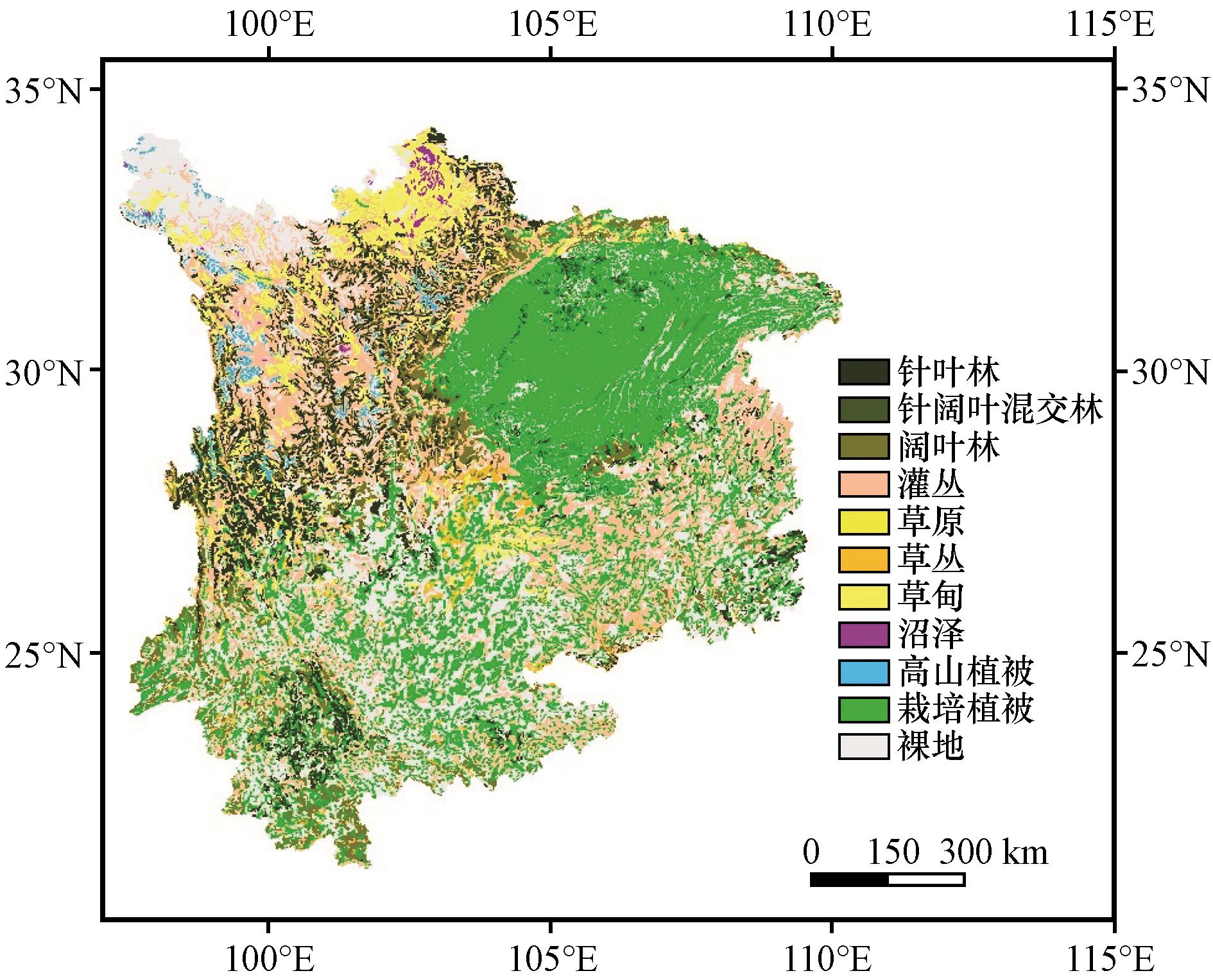 Vegetation Growth Simulation of the Community Land Model in the
